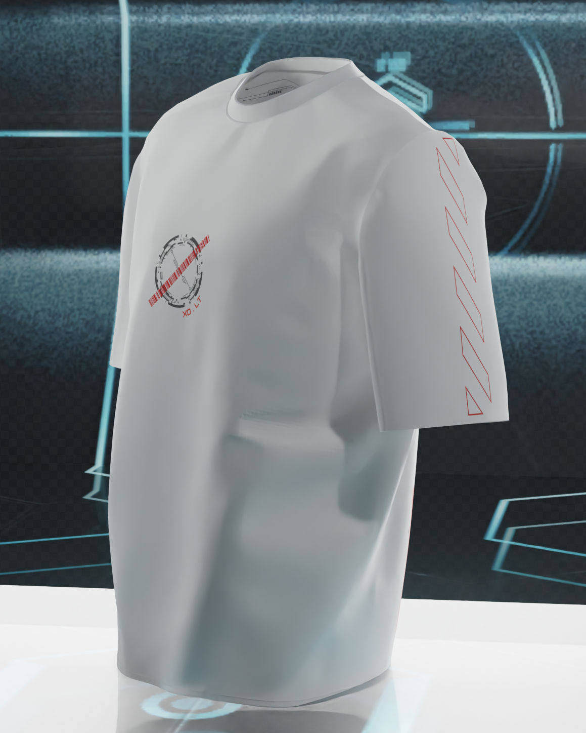 Punkstar Oversized T-shirt (Digital White)