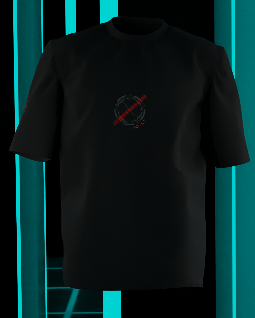 Punkstar Oversized T-shirt (Midnight Black)